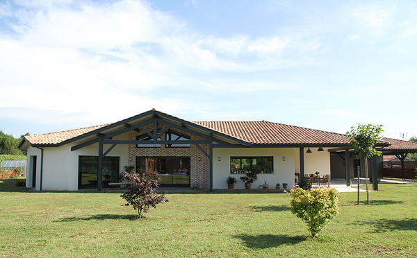 Maison en bois à Carcen Ponson (Landes)